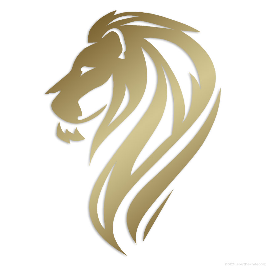 Lion Head - Decal Sticker - Multiple Colors & Sizes - ebn7144 | eBay